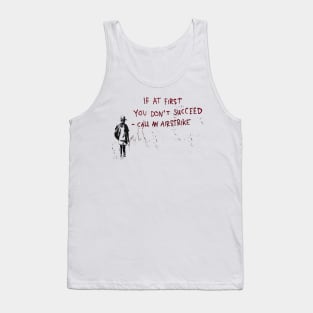 BANKSY If At First You Dont Succeed Call An Airstrike Tank Top